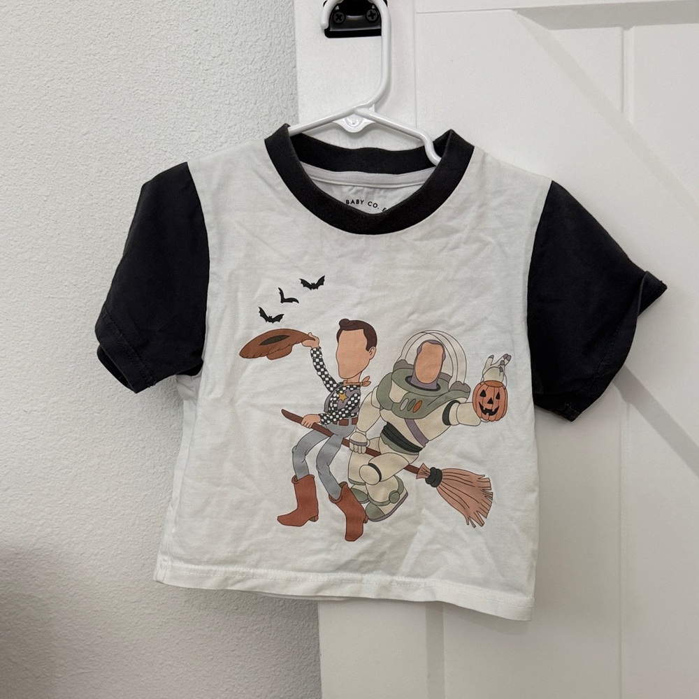 Kids Halloween Short Sleeve Tee - Black & White